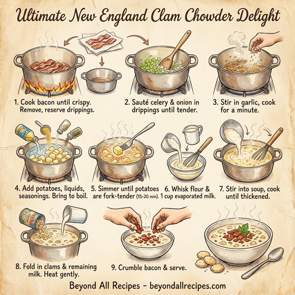 Ultimate New England Clam Chowder Delight instructions