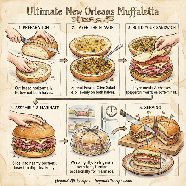 Ultimate New Orleans Muffaletta instructions