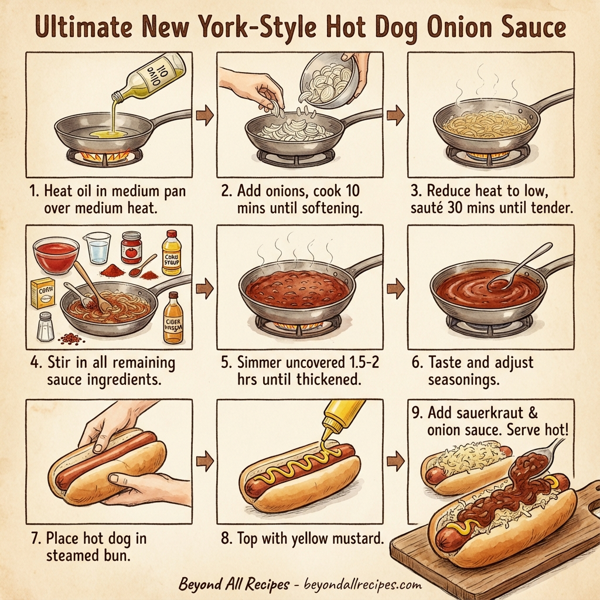 Ultimate New York-Style Hot Dog Onion Sauce instructions