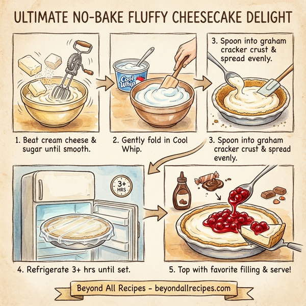 Ultimate No-Bake Fluffy Cheesecake Delight instructions