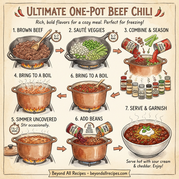 Ultimate One-Pot Beef Chili instructions