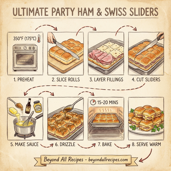Ultimate Party Ham & Swiss Sliders instructions