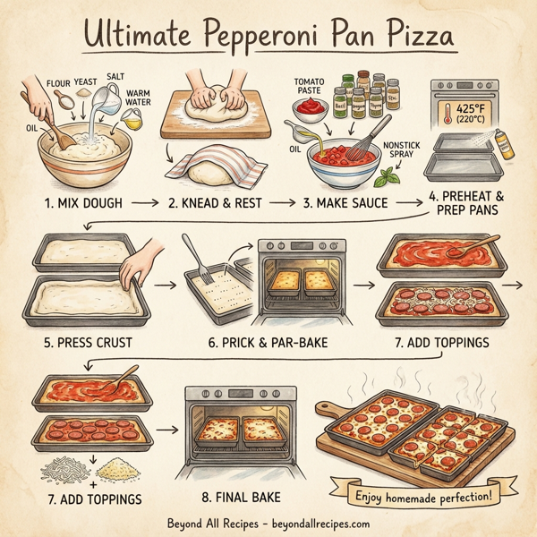 Ultimate Pepperoni Pan Pizza instructions