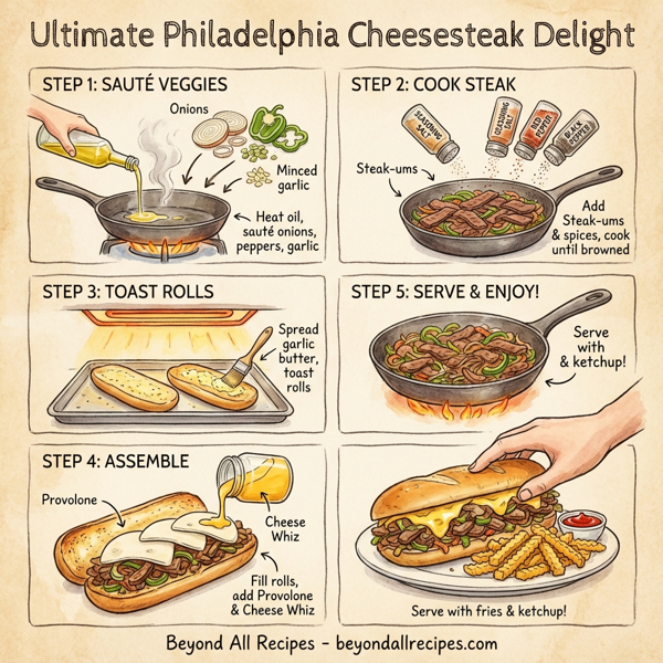 Ultimate Philadelphia Cheesesteak Delight instructions