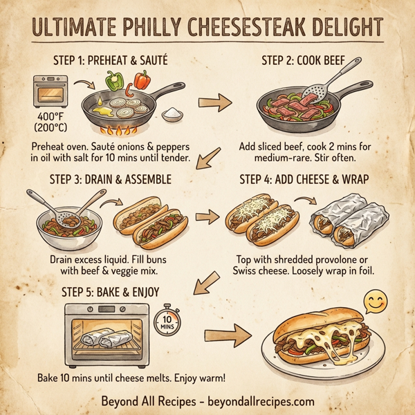 Ultimate Philly Cheesesteak Delight instructions