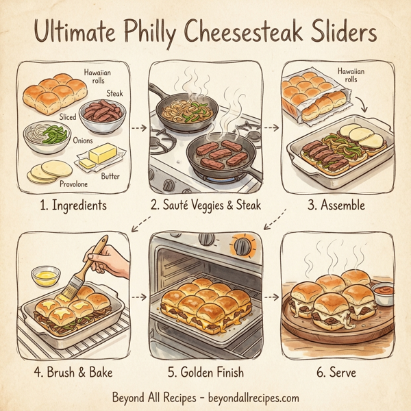 Ultimate Philly Cheesesteak Sliders instructions