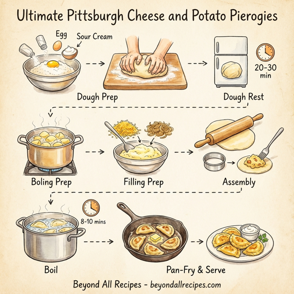 Ultimate Pittsburgh Cheese and Potato Pierogies instructions