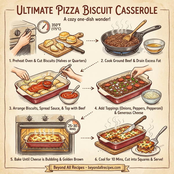 Ultimate Pizza Biscuit Casserole instructions