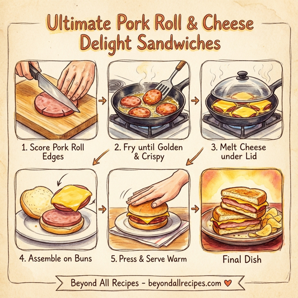 Ultimate Pork Roll & Cheese Delight Sandwiches instructions