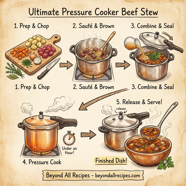 Ultimate Pressure Cooker Beef Stew instructions
