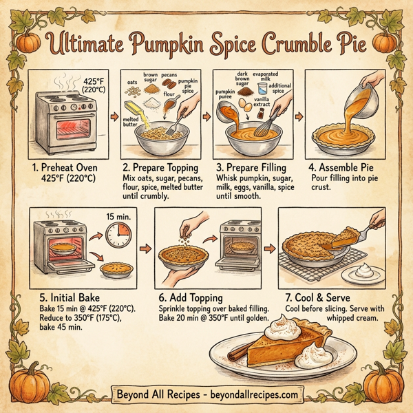 Ultimate Pumpkin Spice Crumble Pie instructions