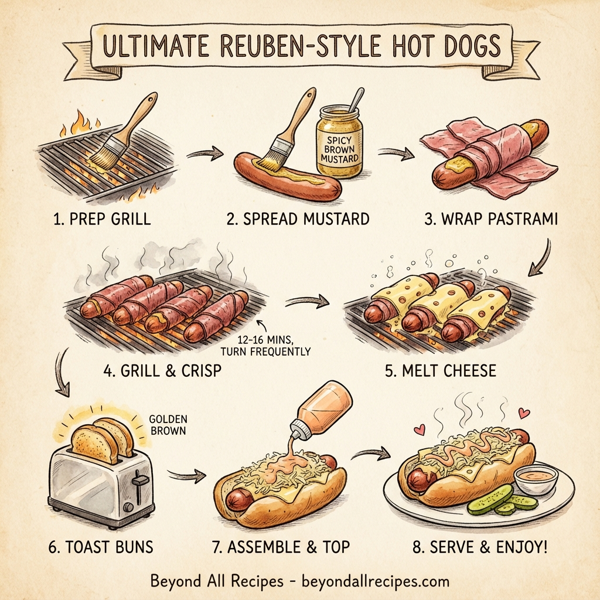 Ultimate Reuben-Style Hot Dogs instructions