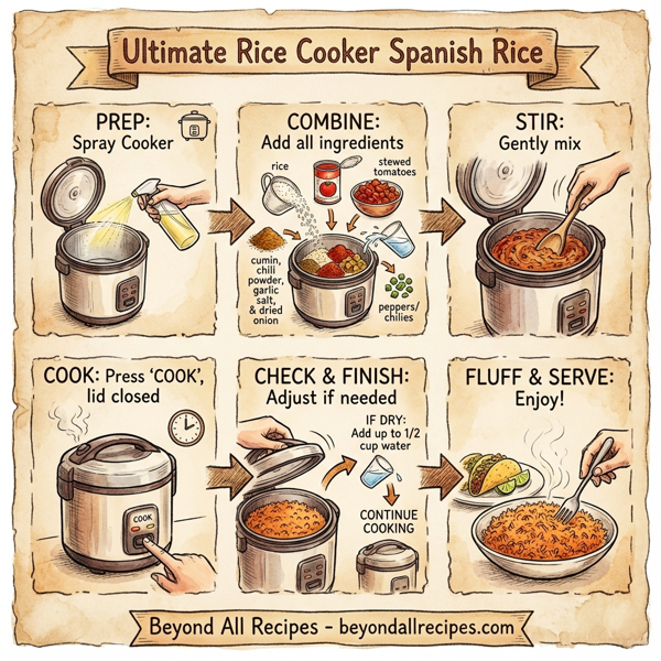 Ultimate Rice Cooker Spanish Rice instructions