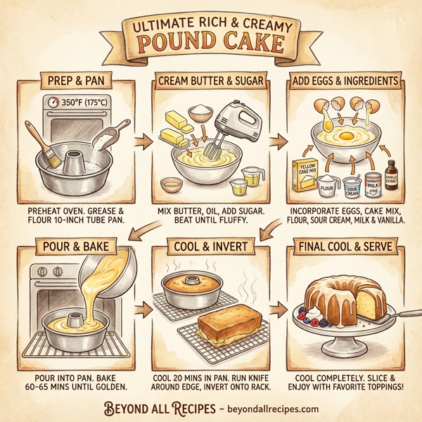 Ultimate Rich & Creamy Pound Cake instructions