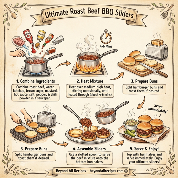 Ultimate Roast Beef BBQ Sliders instructions