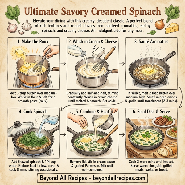 Ultimate Savory Creamed Spinach instructions