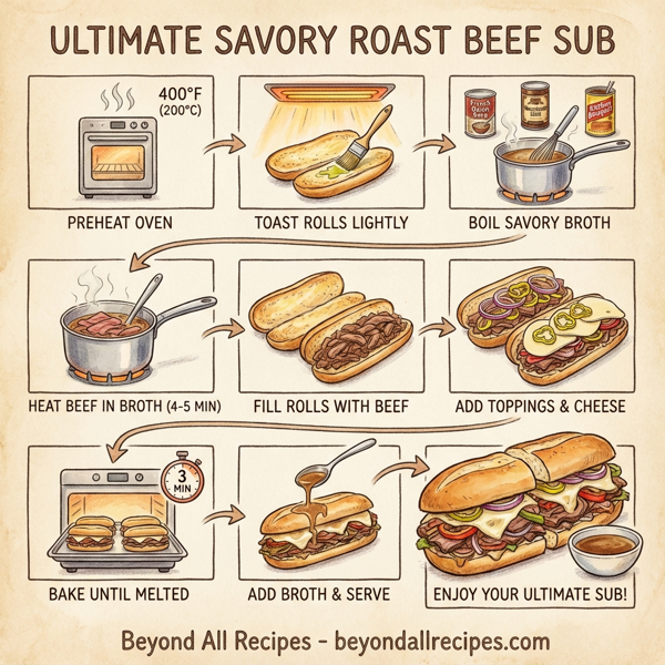 Ultimate Savory Roast Beef Sub instructions