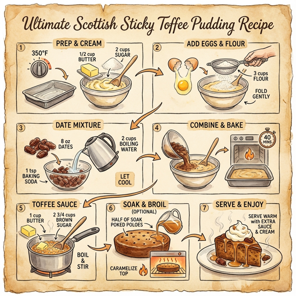 Ultimate Scottish Sticky Toffee Pudding instructions