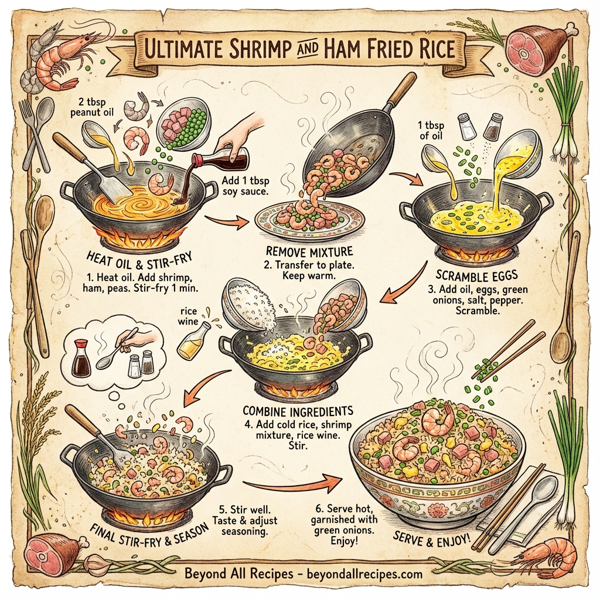 Ultimate Shrimp and Ham Fried Rice instructions