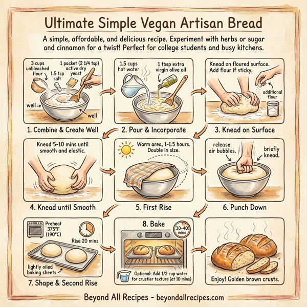Ultimate Simple Vegan Artisan Bread instructions