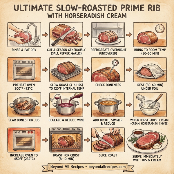Ultimate Slow-Roasted Prime Rib with Horseradish Cream instructions