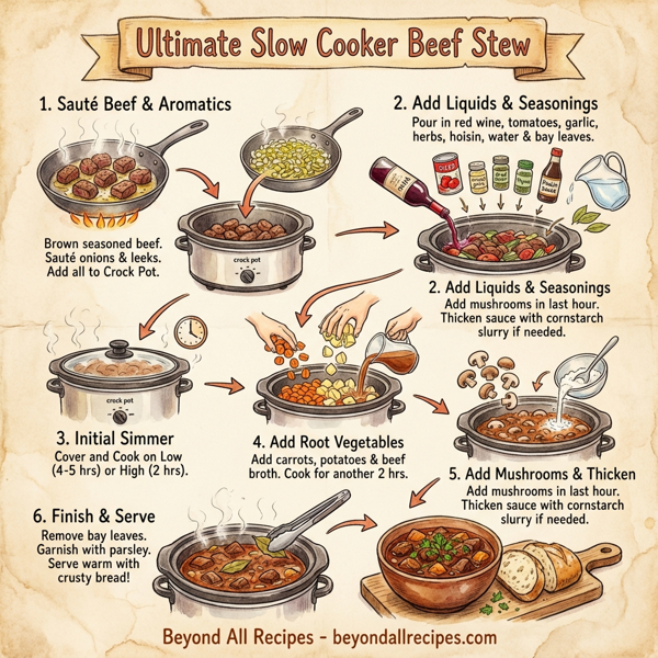 Ultimate Slow Cooker Beef Stew instructions