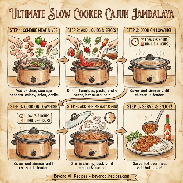 Ultimate Slow Cooker Cajun Jambalaya instructions