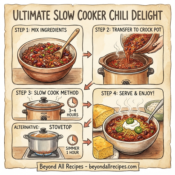 Ultimate Slow Cooker Chili Delight instructions