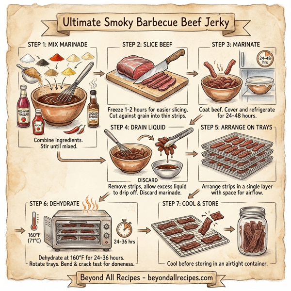 Ultimate Smoky Barbecue Beef Jerky instructions