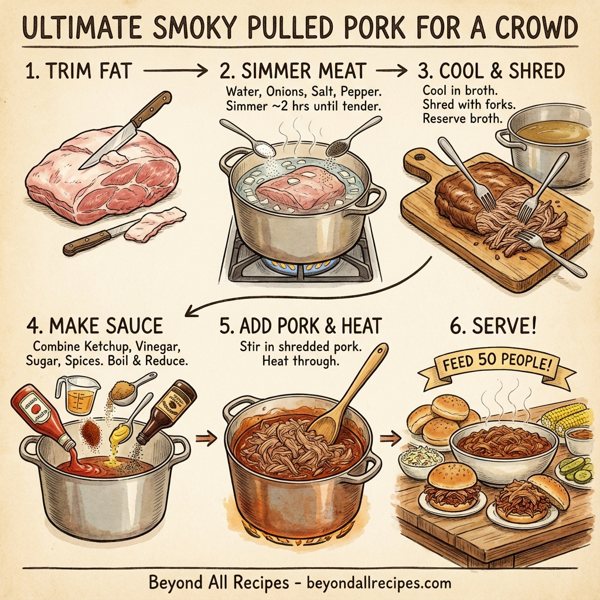 Ultimate Smoky Pulled Pork for a Crowd instructions