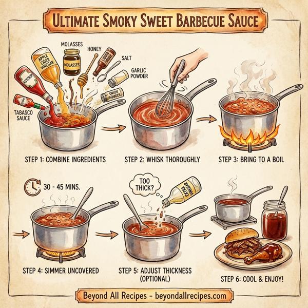 Ultimate Smoky Sweet Barbecue Sauce instructions
