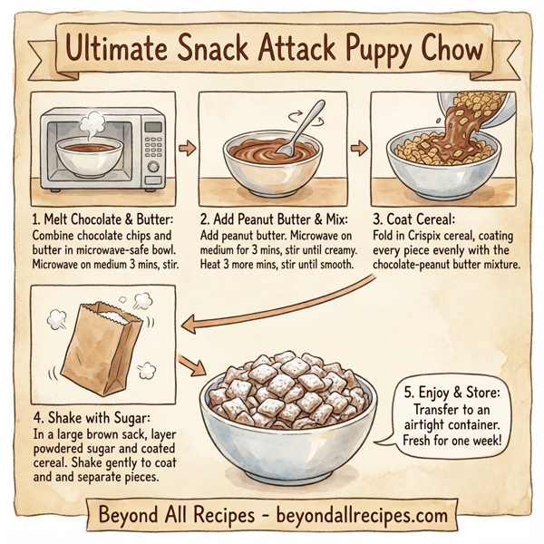 Ultimate Snack Attack Puppy Chow instructions