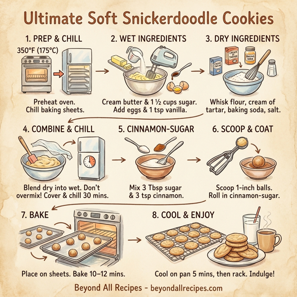 Ultimate Soft Snickerdoodle Cookies instructions