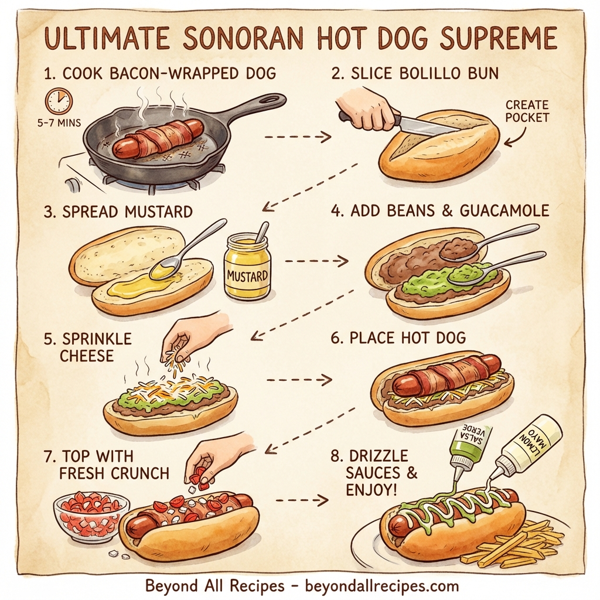 Ultimate Sonoran Hot Dog Supreme instructions
