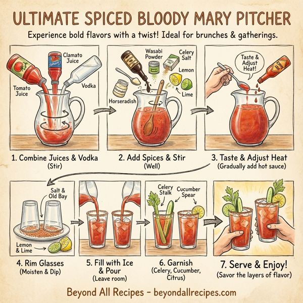 Ultimate Spiced Bloody Mary Pitcher instructions