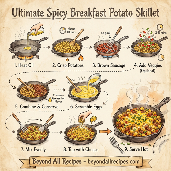 Ultimate Spicy Breakfast Potato Skillet instructions