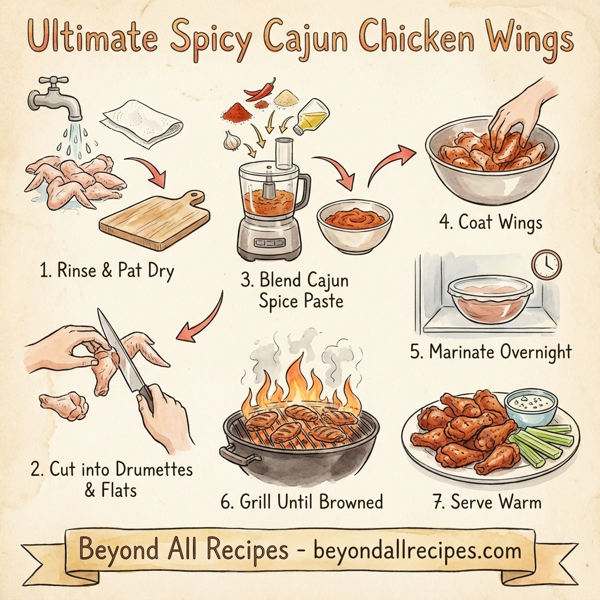 Ultimate Spicy Cajun Chicken Wings instructions