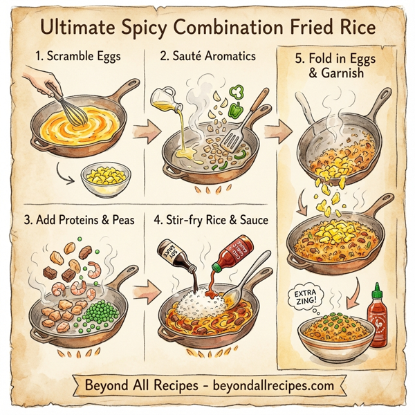 Ultimate Spicy Combination Fried Rice instructions