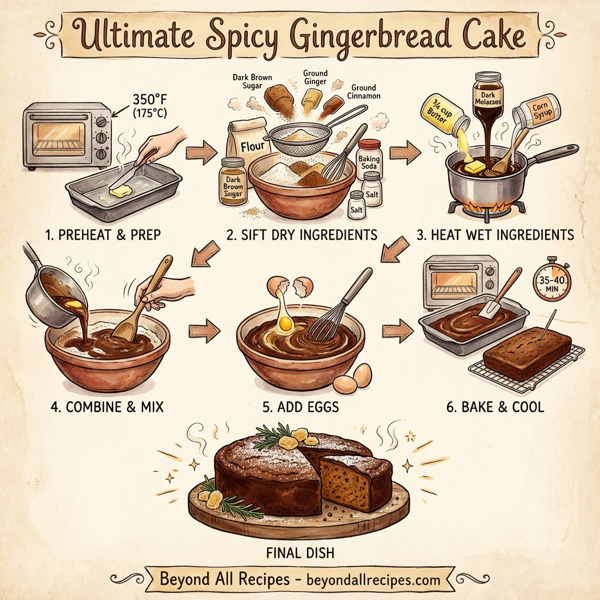 Ultimate Spicy Gingerbread Cake instructions
