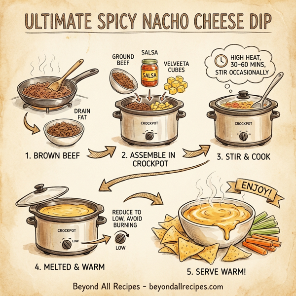 Ultimate Spicy Nacho Cheese Dip instructions