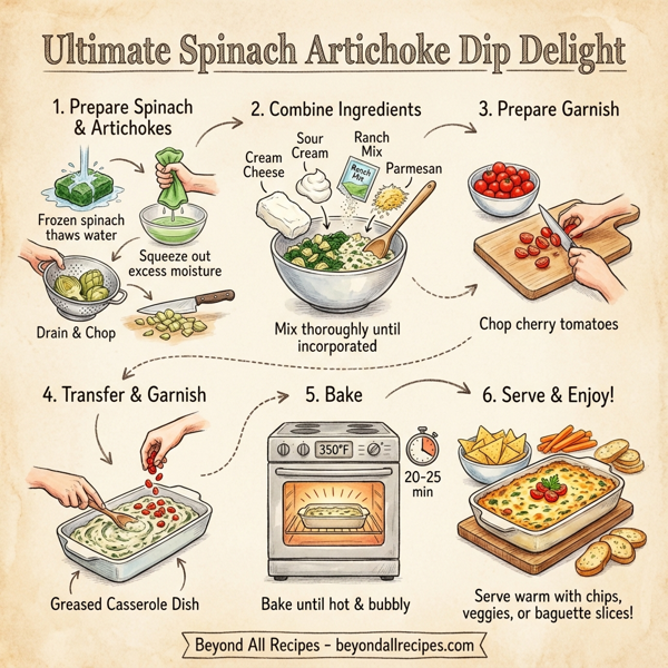 Ultimate Spinach Artichoke Dip Delight instructions