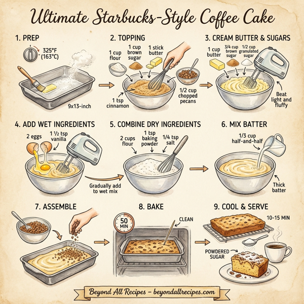 Ultimate Starbucks-Style Coffee Cake instructions