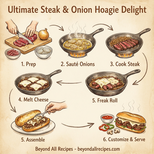 Ultimate Steak & Onion Hoagie Delight instructions