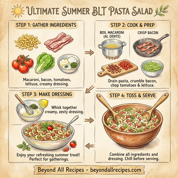 Ultimate Summer BLT Pasta Salad instructions
