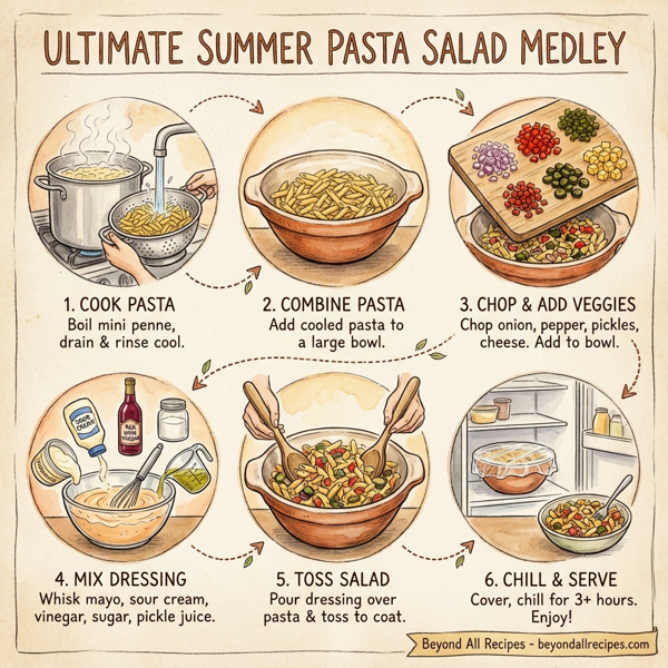 Ultimate Summer Pasta Salad Medley instructions