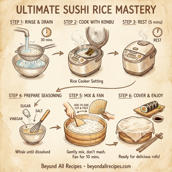 Ultimate Sushi Rice Mastery instructions