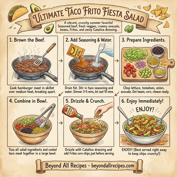 Ultimate Taco Frito Fiesta Salad instructions