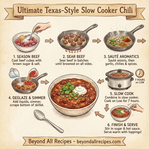 Ultimate Texas-Style Slow Cooker Chili instructions
