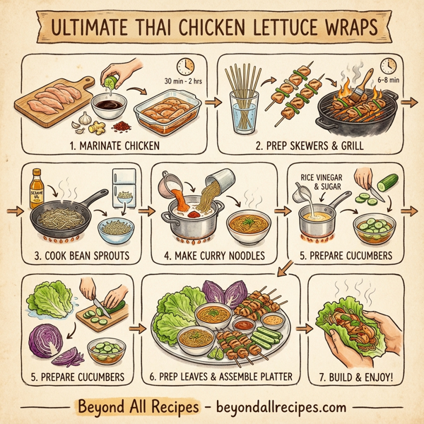 Ultimate Thai Chicken Lettuce Wraps instructions