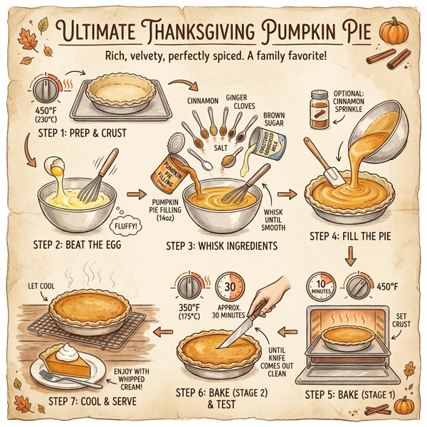 Ultimate Thanksgiving Pumpkin Pie instructions